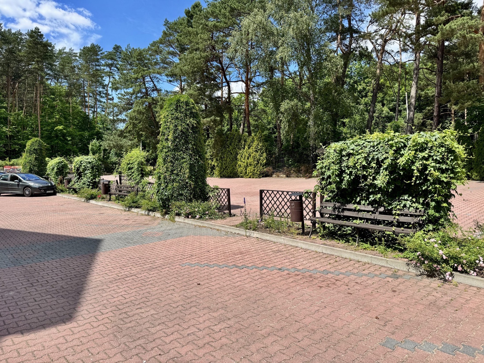 Parking i zieleń przy Ośrodku Wierna